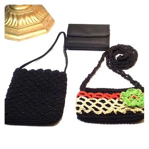 Three small bags for gift cards, jewelry, keys